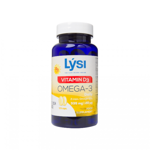 Maisto papildas Omega 3 ir vitaminas D3 Lysi N120