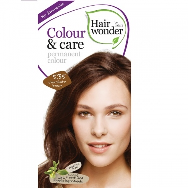 Ilgalaikiai plaukų dažai Hairwonder Colour & Care Chocolate Brown 5.35