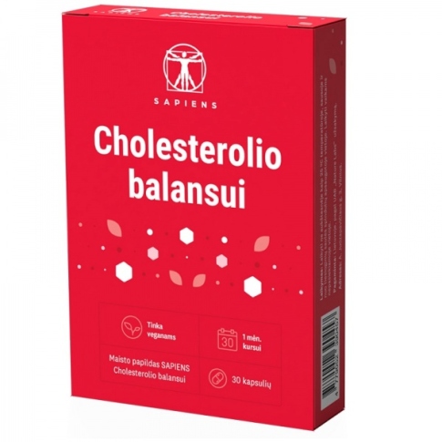 Maisto papildas Cholesterolio balansui Sapiens N30