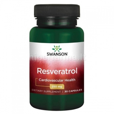 Maisto papildas Resveratrolis 250mg Swanson N30