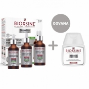 RINKINYS Serumas Bioxsine Dermagen 3vntx50ml+DOVANA šampūnas normaliems, sausiems plaukams 100ml