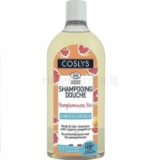 Šampūnas ir kūno prausiklis su greipfrutais ekologiškas COSLYS 750ml