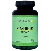 Maisto papildas Vitaminas B3 (niacinas) 500 mg Herbavel N120