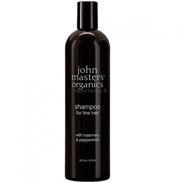 Šampūnas ploniems plaukams su rozmarinais ir pipirmėtėmis John Masters Organics 473ml