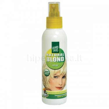 Šviesintojas purškiamas plaukams ramunėlių Natural Blond spray Hennaplus 150ml
