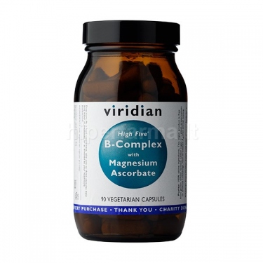 Maisto papildas B vitaminų kompleksas High Five B Complex with Magnesium Ascorbate VIRIDIAN N90