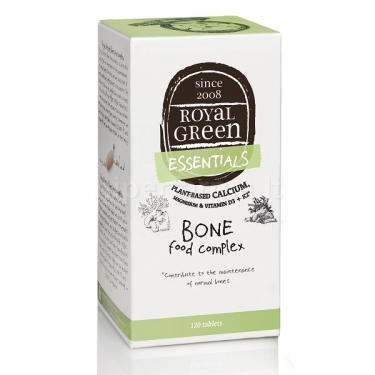 Maisto papildas Bone food kompleksas (Ca, Mg, D3, K2) Royal Green N60