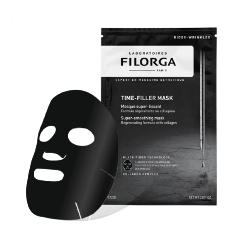 Kaukė veidui lakštinė su kolagenu, Filorga Time Filler 23g N1