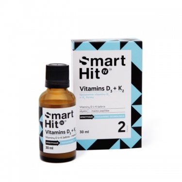 Maisto papildas SmartHit IV Vitamins D3+K2 30ml