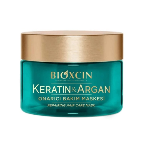 Atstatomoji plaukų kaukė KERATIN & ARGAN BIOXCIN 225ml
