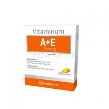 Maisto papildas Vitaminas A+E Strong Starpharma N30