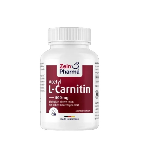 Maisto papildas Acetil L-Karnitinas 500mg Zein Pharma N60