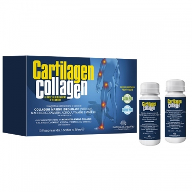 Maisto papildas Cartilagen Collagen, vaisių skonio, skystis 10x50ml