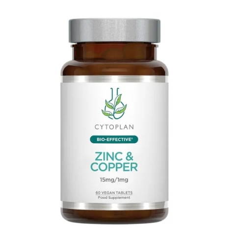 Maisto papildas Cinkas + varis 15mg/1mg. Cytoplan N60