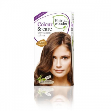 Ilgalaikiai plaukų dažai Hairwonder Colour & Care Hazelnut 6.35