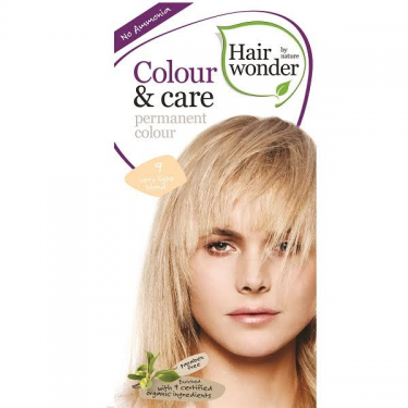 Ilgalaikiai plaukų dažai Hairwonder Colour & Care Very light blond 9