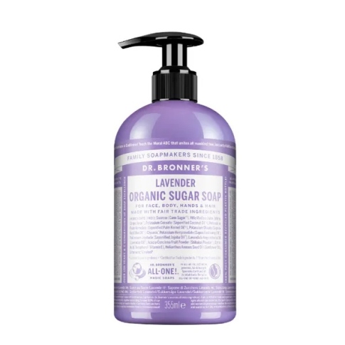 Cukraus muilas LAVENDER, ekologiškas, Dr. Bronner 355ml
