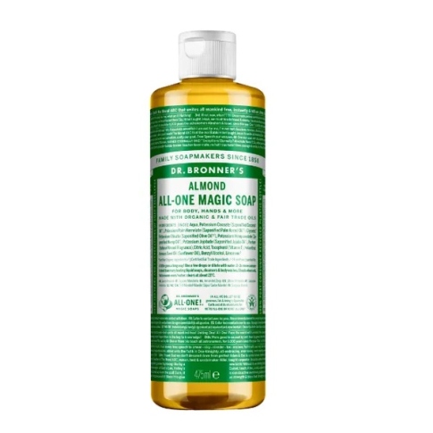 Skystas muilas ALMOND ekologiškas, Dr. Bronner 475ml