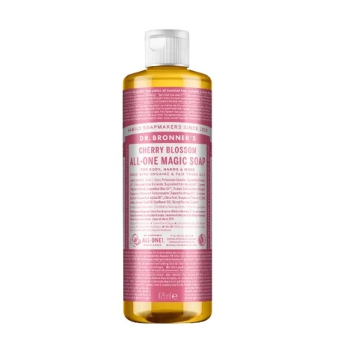 Skystas muilas CHERRY BLOSSOM ekologiškas, Dr. Bronner 475ml