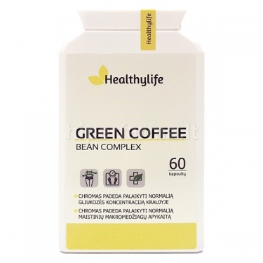 Maisto papildas Green Coffee Bean Complex Healthylife N60