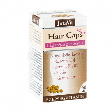 Maisto papildas Hair Caps Plius (Plaukų kapsulė) JutaVit N60