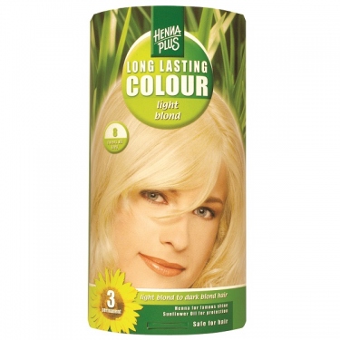 Ilgalaikiai plaukų dažai Hennaplus Light Blond 8