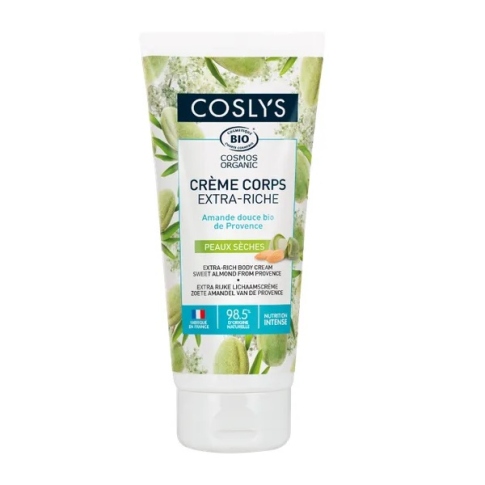 Kūno kremas su migdolais, ekologiškas COSLYS 200ml