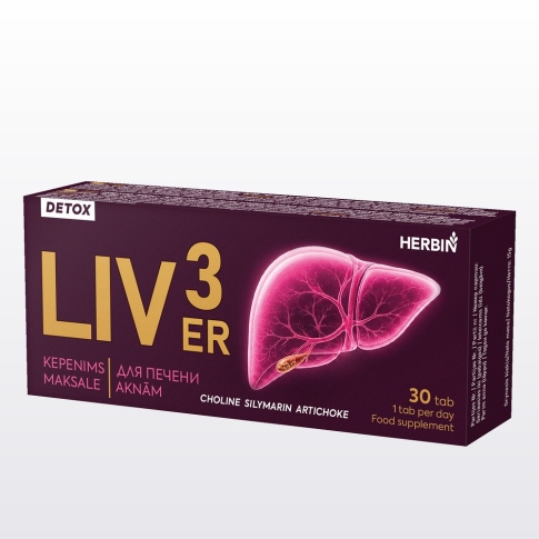 Maisto papildas LIVER3 Detox HERBIN N30
