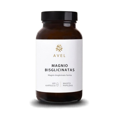 Maisto papildas Bioaktyvus magnio bisglicinatas AVEL N120