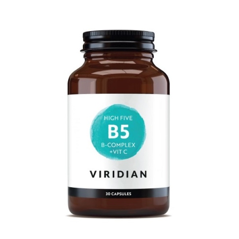 Maisto papildas B vitaminų kompleksas su vitaminu C High Five B Complex + Vit C VIRIDIAN N30