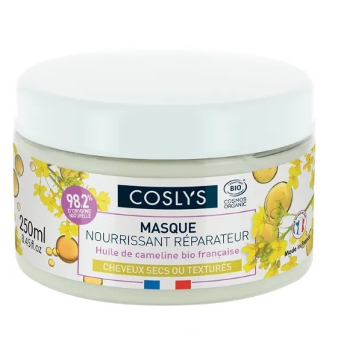 Maitinamoji, atstatomoji kaukė sausiems plaukams, ekologiška COSLYS 250ml