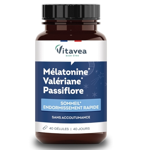 Maisto papildas Melatonine Valeriane Passiflore Vitavea N40