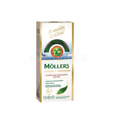 Maisto papildas Mollers Omega-3 Premium 250ml