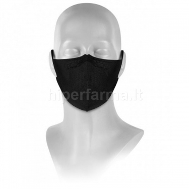 Apsauginė veido kaukė- respiratorius nanopluošto RespiPro Carbon Nanofiber FFP2 juodos spalvos 3vnt.