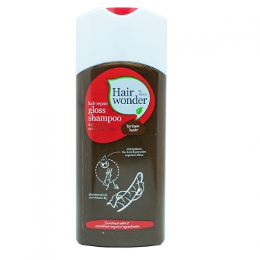 Šampūnas suteikiantis žvilgesio rudiems plaukams Hair Repair Gloss Hairwonder 200ml