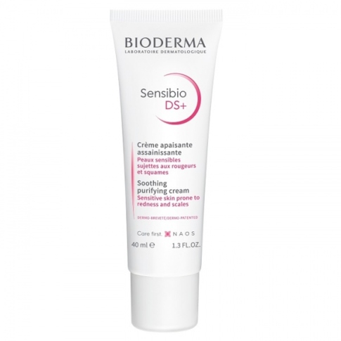 Specifinė jautrios, pleiskanojančios ir paraudusios odos priežiūros priemonė SENSIBIO DS+ BIODERMA 40ml
