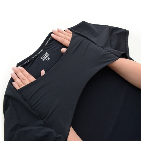 Marškinėliai koreguojantys laikyseną, moteriški, juodi SISSEL®