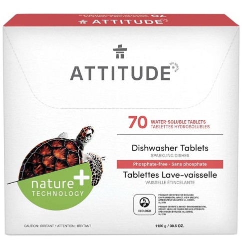 Tabletės indaplovėms, ekologiškos Attitude N70