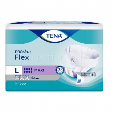 Juostinės sauskelnės TENA FLEX MAXI L N22