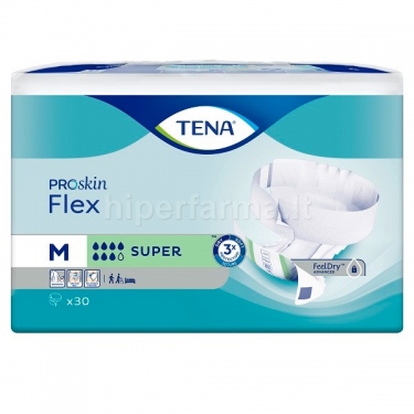Juostinės sauskelnės TENA FLEX SUPER M N30