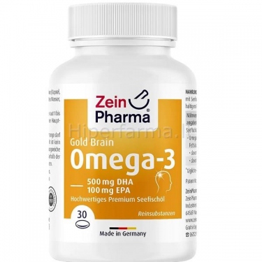 Maisto papildas Omega-3 Gold smegenims Zein Pharma N30