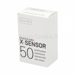 Testų juostelės gliukozės Glucocard X-Sensor N50
