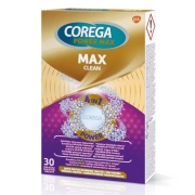 Valomosios dantų protezų tabletės COREGA MAX CLEAN N30
