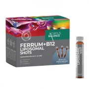 Maisto papildas FERRUM + B12 LIPOSOMAL SHOTS Acorus Balance 14x25ml