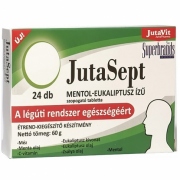 Maisto papildas JutaSept mėtų skonio pastilės su mentoliu eukaliptais šalavijumi ir vitaminu C N24