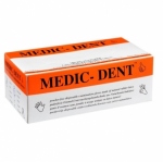 Pirštinės lateksinės diagnostinės be pudros Medic-Dent 100vnt.