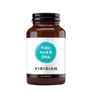 Maisto papildas Folic Acid with DHA VIRIDIAN N90