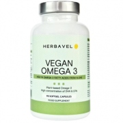 Maisto papildas Vegan Omega 3 Herbavel N90