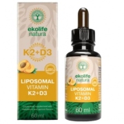 Maisto papildas vitaminas K2 + D3 liposomose Ekolife natura 60ml